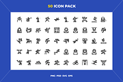 Athletes icons, an Outline Icon by Wencory (Thumbnail 1 of 2)