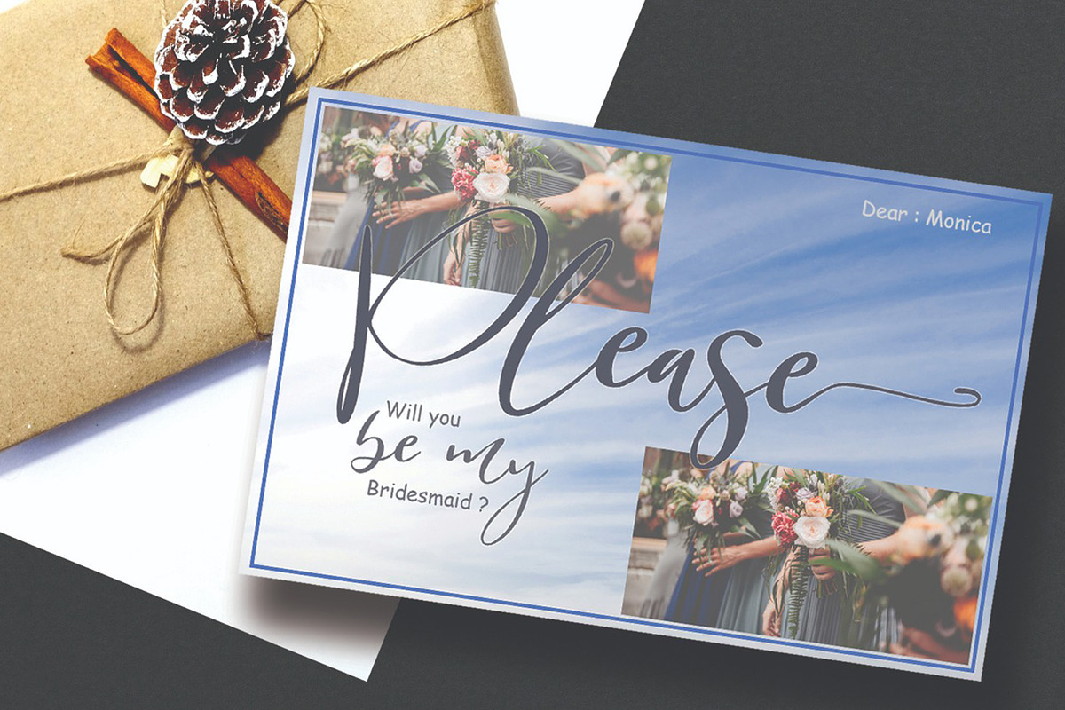 Bridesmaids, a Script Font by Aldedesign (Photo 4 of 7)