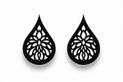 Leaf Earring Silhouette Bundle, a Pattern Graphic by jahid234 (Thumbnail 2 of 13)