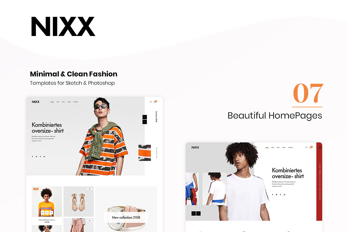 NIXX – Minimal & Clean Fashion, a Websites & App Template by EngoCreative.com (Photo 3 of 4)