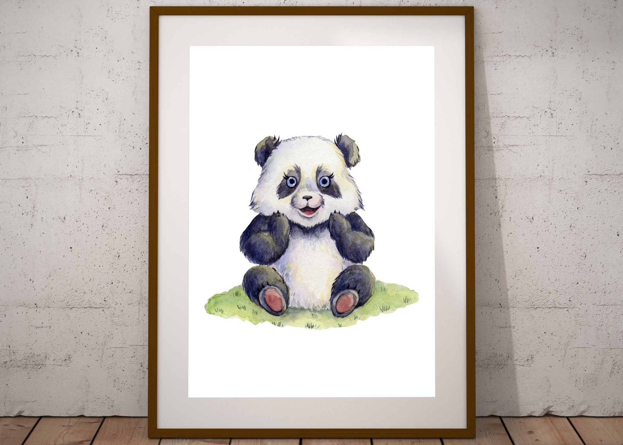 Printable Panda Wall Art, an Animal Illustration by Artseez