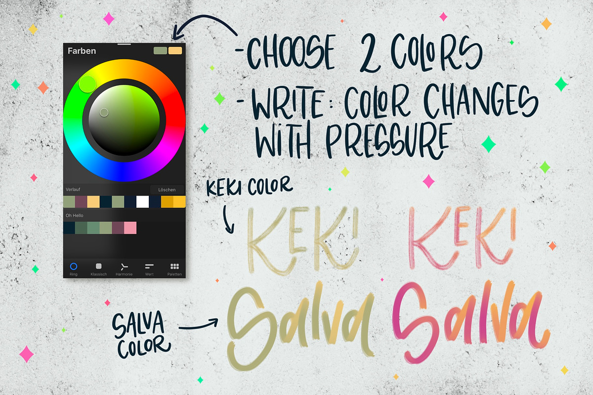 Color Fun - Procreate Brushes, a Brush Add-On by michalhirt (Photo 3 of 7)
