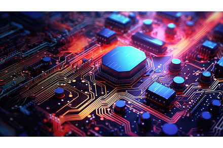 modern abstract tech background ai, a Technology Photo by pikepicture