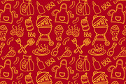 Barbecue Seamless Patterns, a Pattern Graphic by Oleg Tokarev Art (Thumbnail 3 of 5)