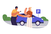 People study in driving school set, a Transportation Illustration by Good Studio (Thumbnail 4 of 5)