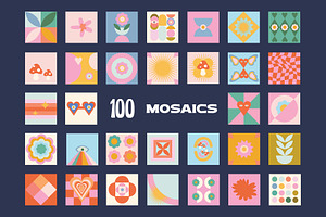 200 Vector Mosaics & Patterns