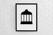 Cage Silhouette SVG, an Object Illustration by newminddesign (Thumbnail 2 of 3)