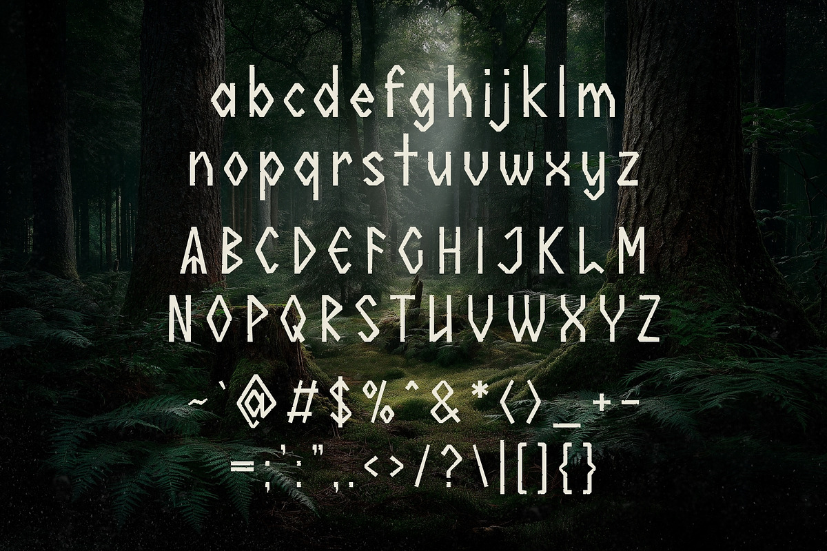 Nordic Omen - Ancient Rune Typeface, a Sans Serif Font by HipFonts (Photo 2 of 9)