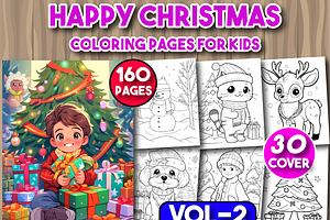 Happy Christmas Coloring Pages V2