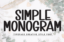 Simple Monogram | Script Font