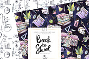 Back to School Teacher Patterns, a Pattern Graphic by KaramfilaS (Thumbnail 4 of 10)