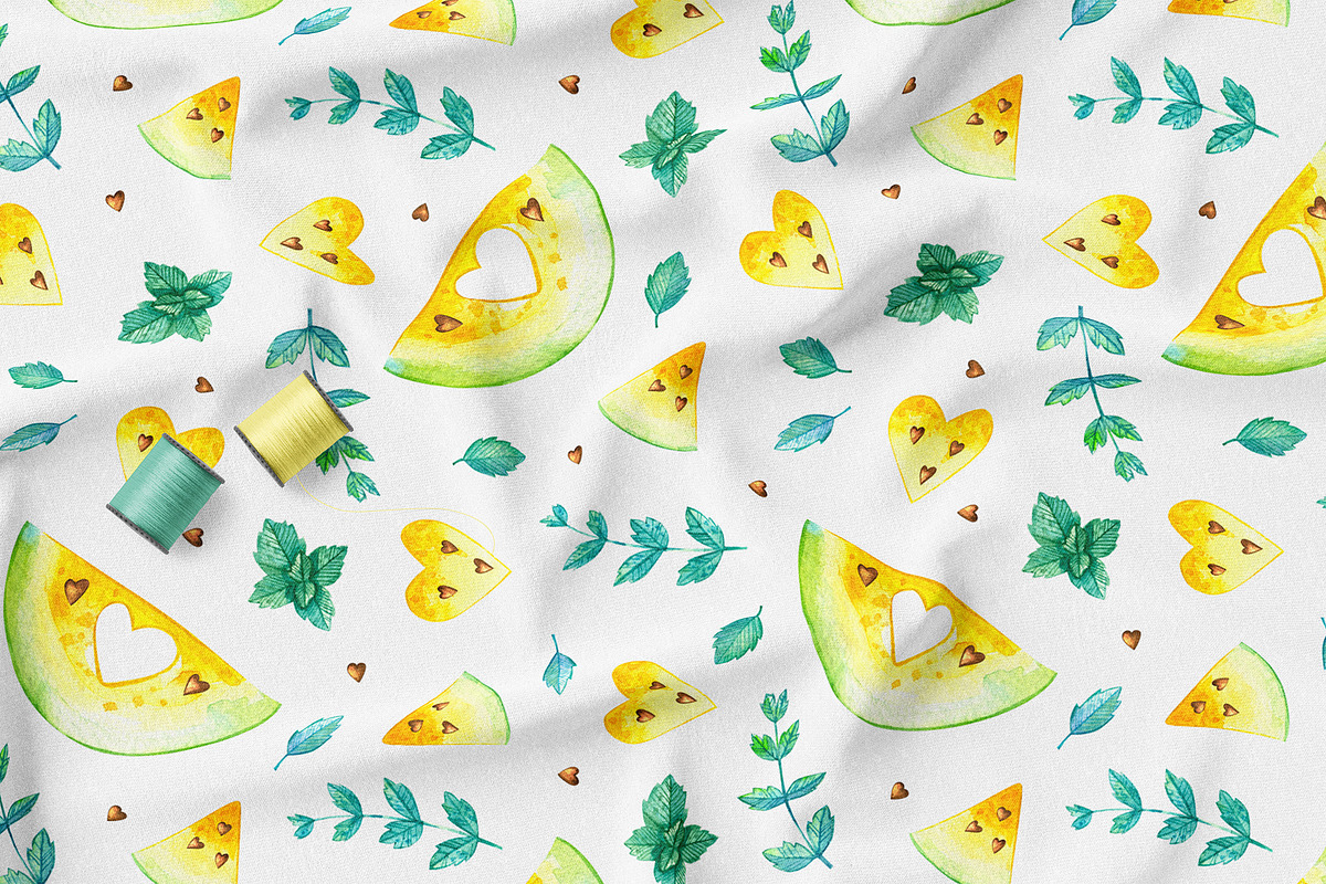 Watermelons Clipart & Patterns, a Food Illustration by Valin Malin (Photo 13 of 14)