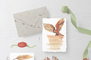 Bird Post - Watercolor Collection, an Illustration by ColorfulNest (Thumbnail 3 of 8)