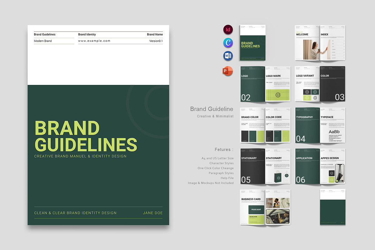 Brand Guideline Template, a Brochure Template by ElvinPrint (Photo 1 of 9)