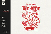 Never stop the ride, T-shirt, a Sport Illustration by shaondesigns (Thumbnail 1 of 7)
