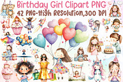Birthday Girl Clipart, an Illustration by Sublimation Artist (Thumbnail 1 of 6)