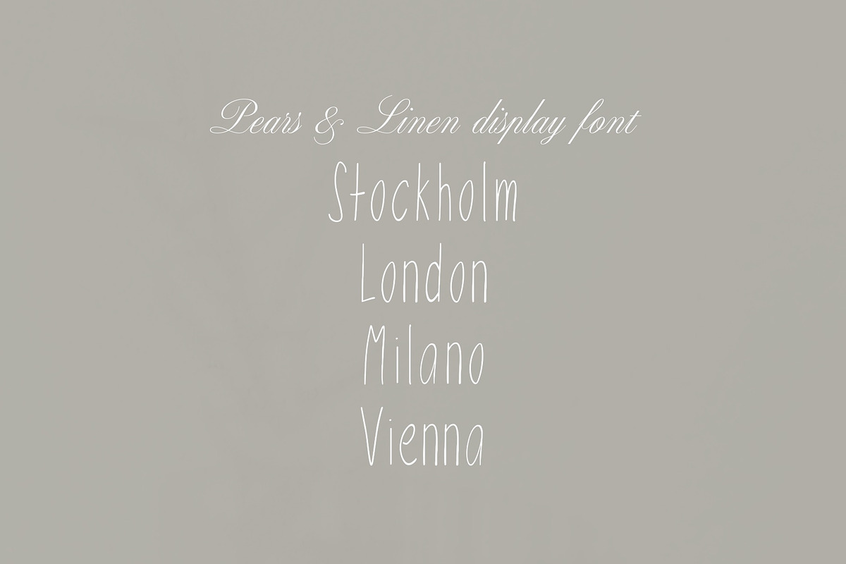 Pears & Linen | Handwritten Font, a Handwritten Font by Sylt Type (Photo 4 of 4)