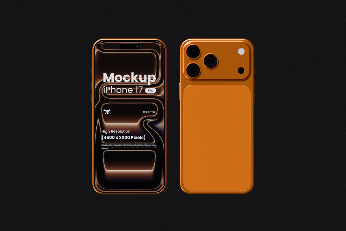 iPhone 17 Pro Mockup Bundle Set, an iPhone Mockup by Rielismee (Photo 2 of 5)