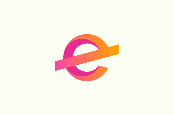 Letter E, Round Logo Mark preview 3