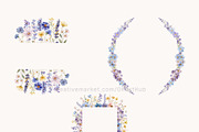 Blue & Purple Wildflowers and Fairie, a Decorative Illustration by OKArtHub (Thumbnail 6 of 12)