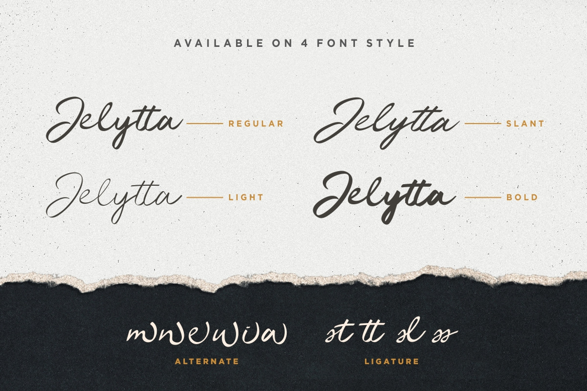 Jelytta Handwritten Wedding Font, a Script Font by Creatype Studio (Photo 10 of 11)
