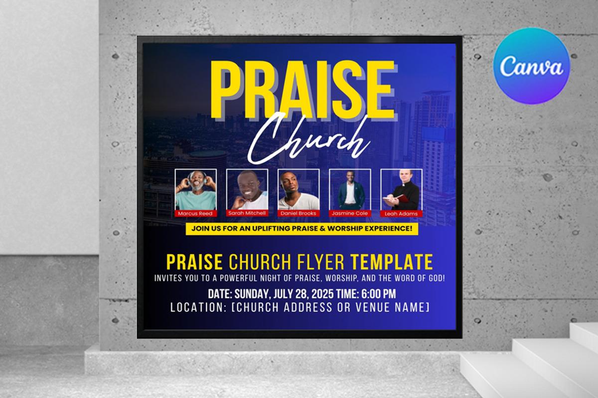 5 Church Flyers Bundle | Canva, a Graphic by graphicforest (Photo 3 of 7)