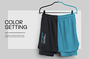 Mockups Shorts with Compression Line, a Shirt Mockup by Grow Design Craft Studio (Thumbnail 2 of 9)