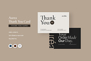 Aurea - Thank You Card, a Print Template by Fannan Studio (Thumbnail 1 of 3)