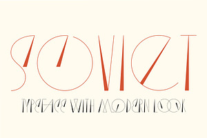 Soviet retro typeface
