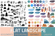 Flat landscape creator, a Seasonal Illustration by Tatiana Davidova (Thumbnail 2 of 5)
