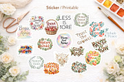 Floral Growth Quote Sublimation PNG, an Illustration by Artnoy (Thumbnail 5 of 8)