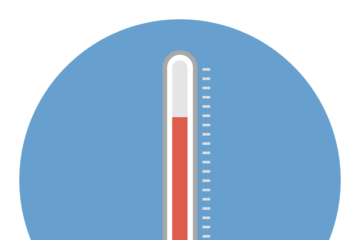 Thermometer icon., an Icon by jabkitticha