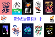 Skate Bundle 12+ prints, a Sport Illustration by hand draw (Thumbnail 1 of 6)