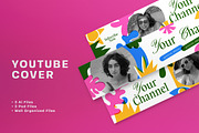 Colorful Risograph Youtube Banner, a Social Media Template by graphicook (Thumbnail 1 of 3)