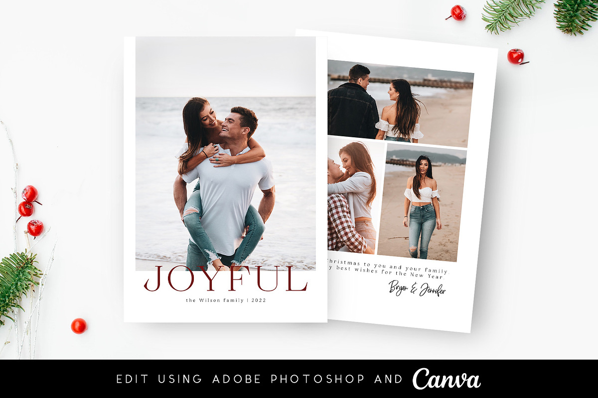 2022 Christmas Card Bundle, a Card Template by Always Templates (Photo 5 of 12)