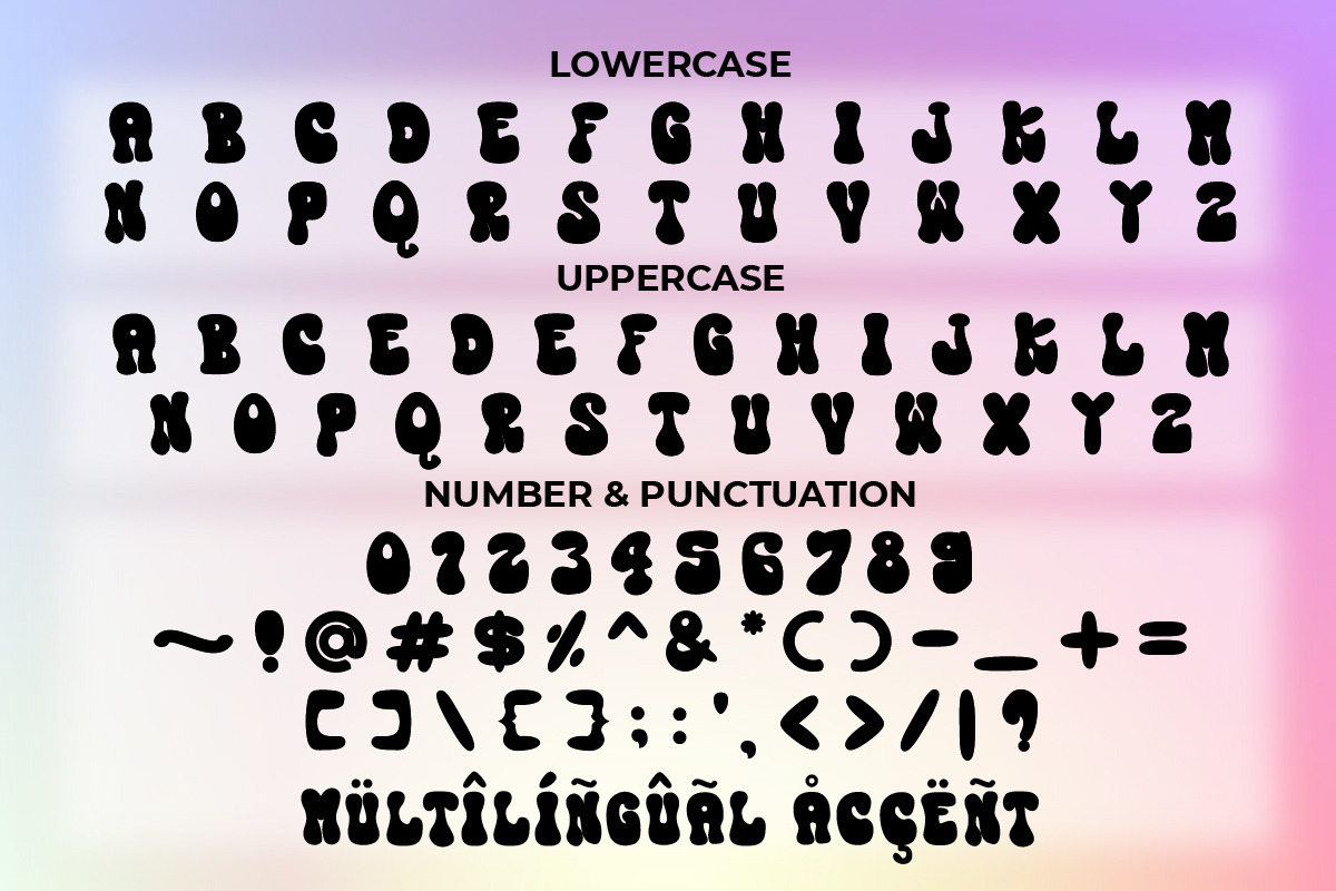 Debold - Bubbly Retro Font, a Handwritten Font by Letterayu Studio (Photo 4 of 6)