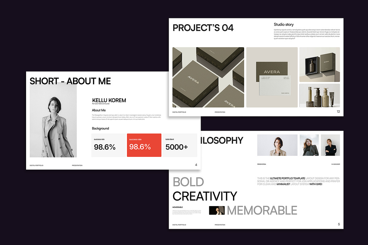 RIEN – PORTFOLIO DECK, a Presentation Template by Devators (Photo 4 of 7)