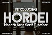 Hordei - Modern Sans Serif Typeface, a Sans Serif Font by MaikoHatta (Thumbnail 1 of 6)