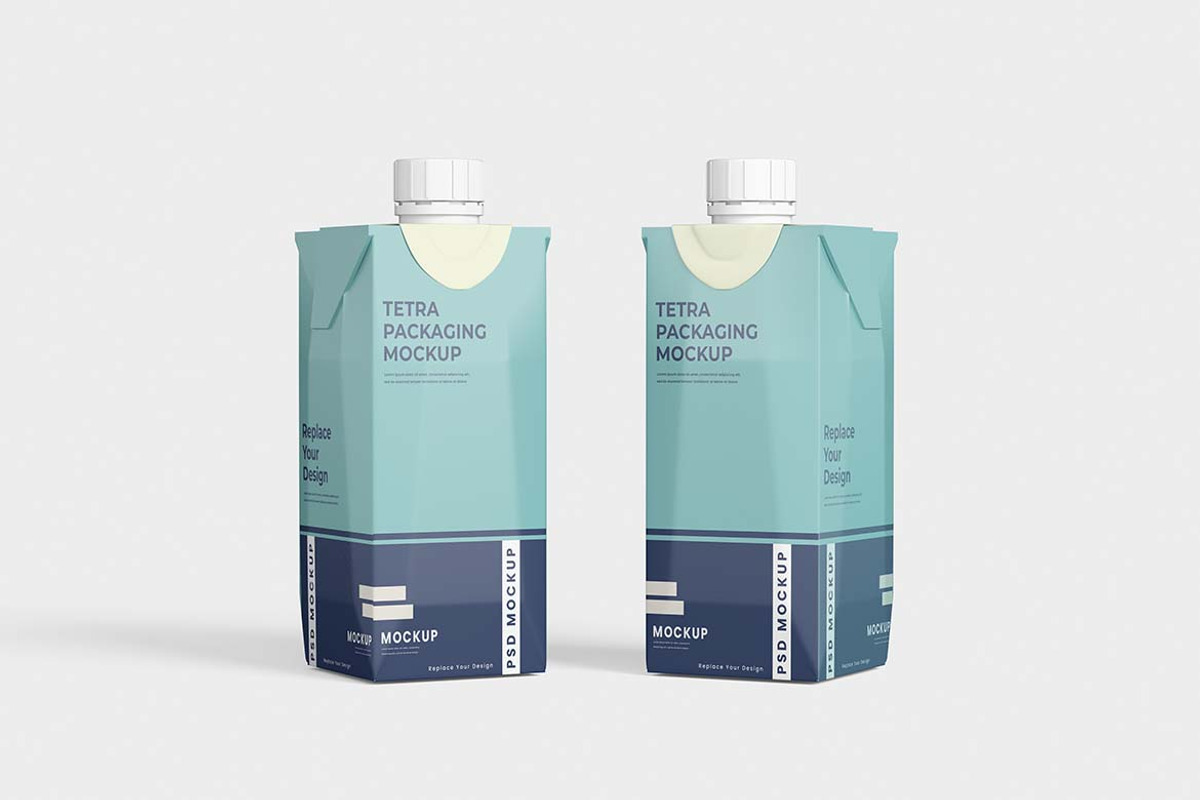 Tetra Milk Box Packaging, a Packaging Mockup by tiyasprabawa (Photo 3 of 5)