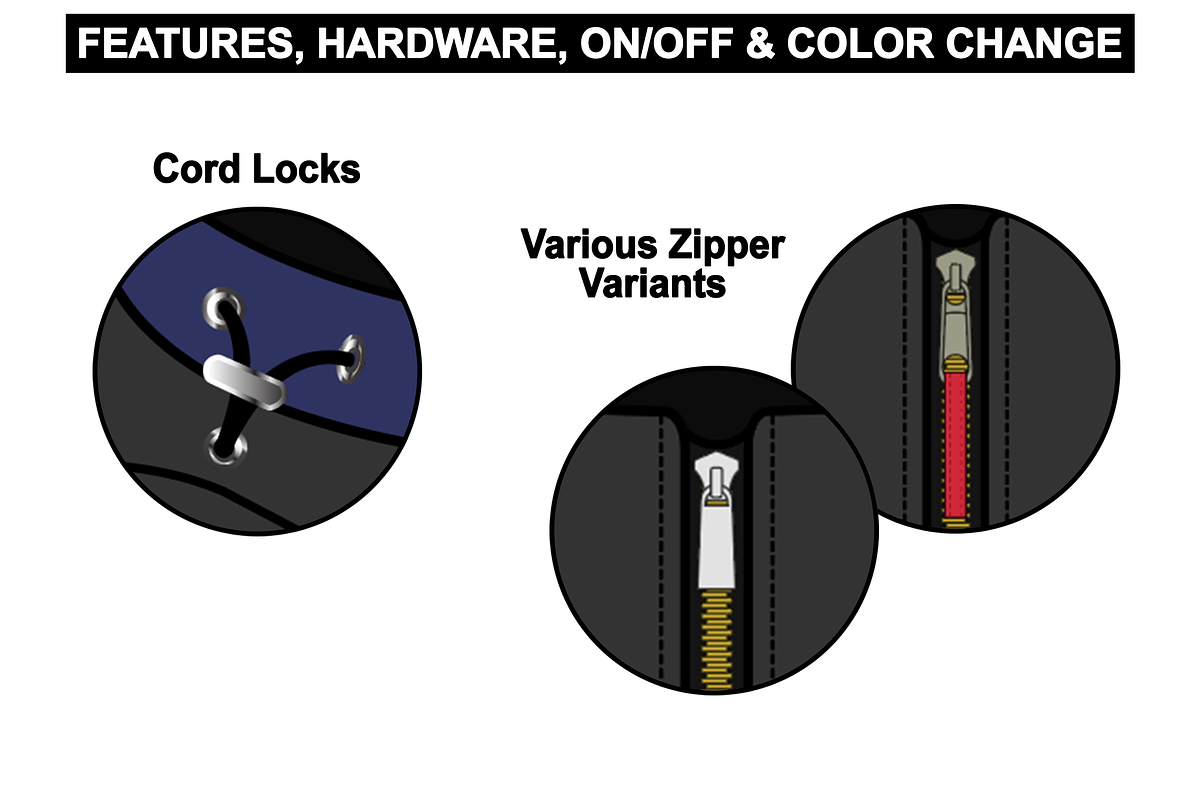 Puffer Zipped Hoodie Vector Mockup, an Apparel Mockup by Infinity Mockups (Photo 6 of 9)