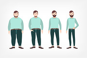 Weight loss concept, a Person Illustration by Good Studio (Thumbnail 3 of 3)