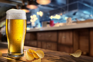 Cooled glass of beer, a Food & Drink Photo by Volff