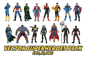 Vector Superheroes Pack