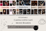 Goth café Mood Boards Kit, a Branding & Logo Template by Alerya Studio (Thumbnail 1 of 3)