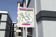 Square Hanging Signboard Mockup, an Advertising Mockup by Unerispace (Thumbnail 4 of 4)