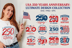 America 250th Anniversary SVG Bundle, a Graphic by ashek