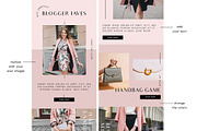 Blush Fashion Email Template, an Email Template by KikiBunnyCreative (Thumbnail 2 of 7)