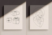 Christmas Bundle- Line Drawings, an Illustration by Whimsy Works (Thumbnail 8 of 11)