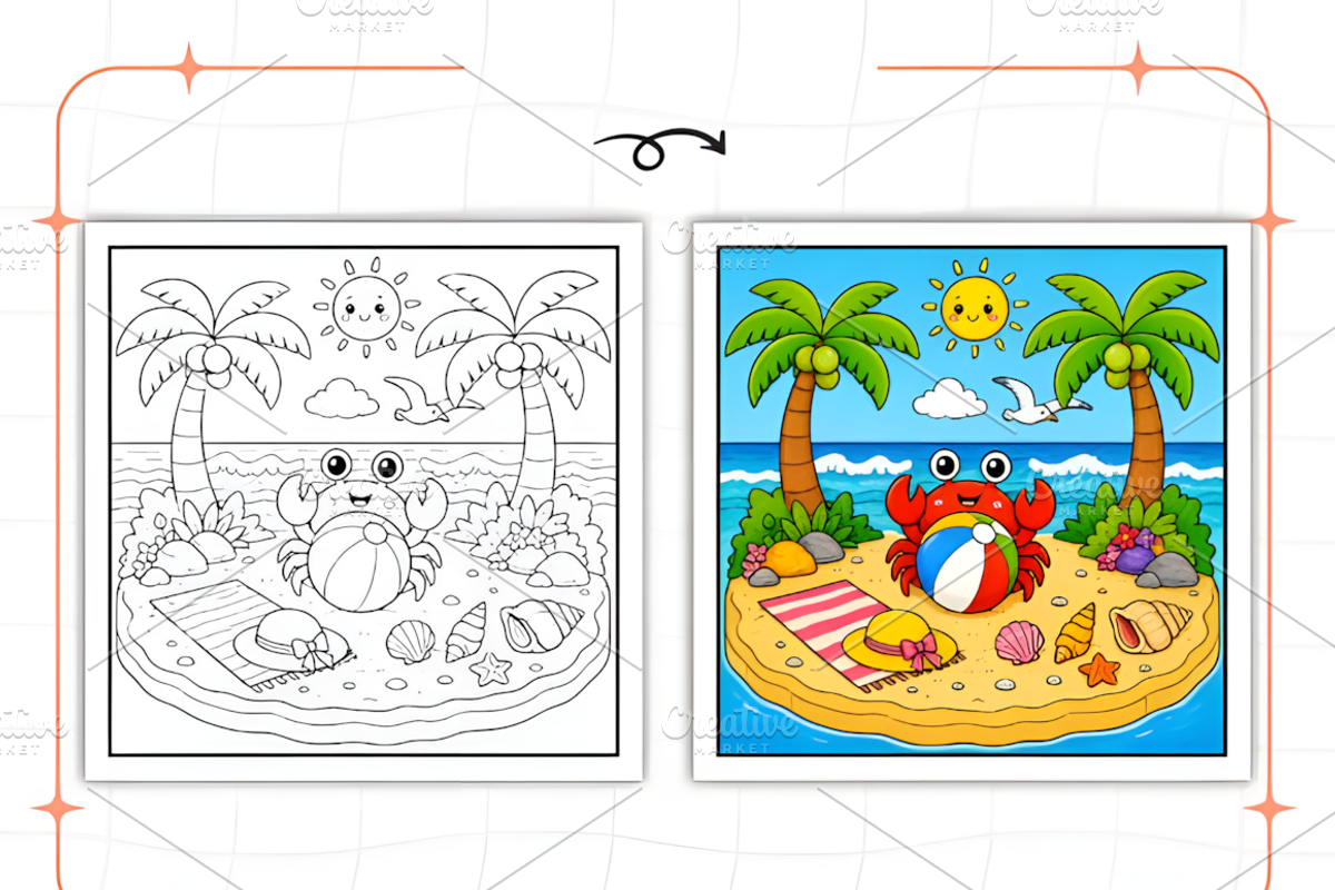 Hygge Seasonal Comfort Coloring, a Seasonal Illustration by Design Station (Photo 4 of 7)