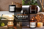 Relaxing Spa Candle Mockups, a Packaging Mockup by BMACHINA Labs. (Thumbnail 1 of 4)